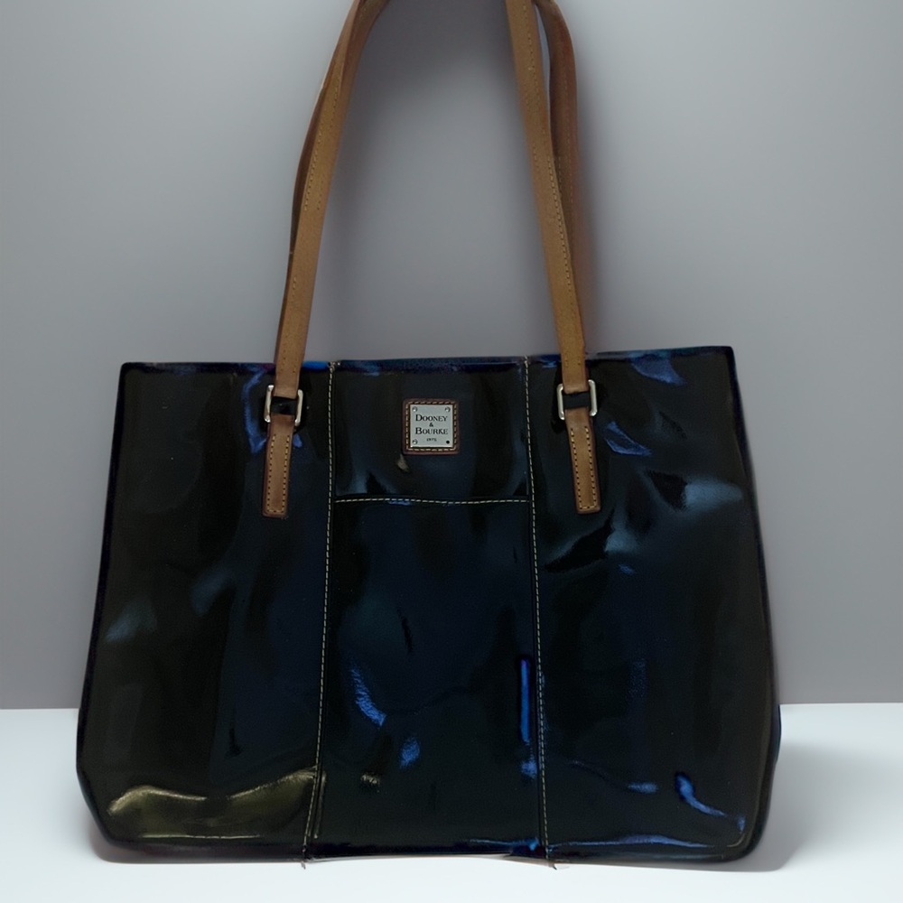 Dooney & Bourke Black and Tan Tote Bag